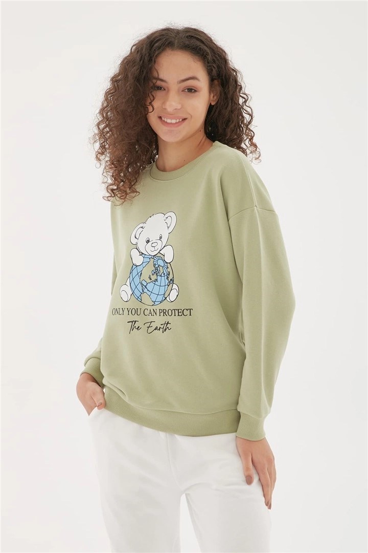 Fashion Friends Kadın S-Shirt 22K0844K1 Çağla