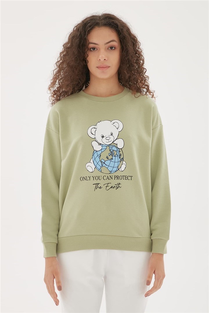 Fashion Friends Kadın S-Shirt 22K0844K1 Çağla