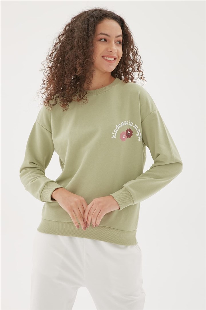 Fashion Friends Kadın S-Shirt 22K0845K1 Çağla
