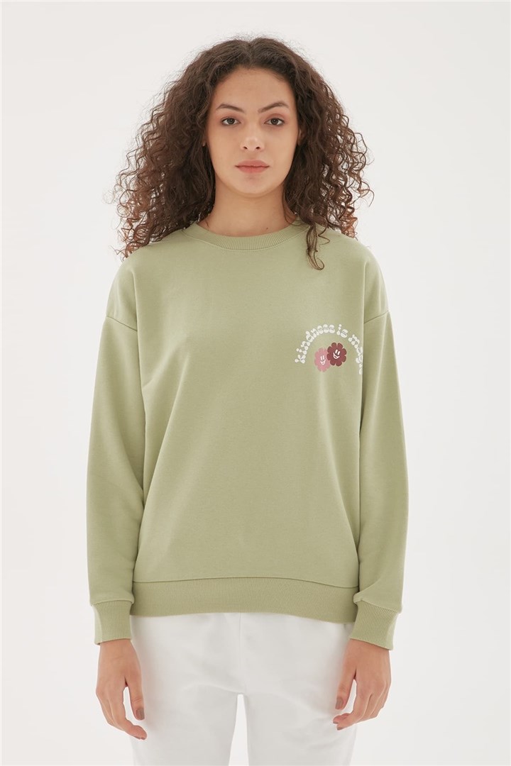 Fashion Friends Kadın S-Shirt 22K0845K1 Çağla