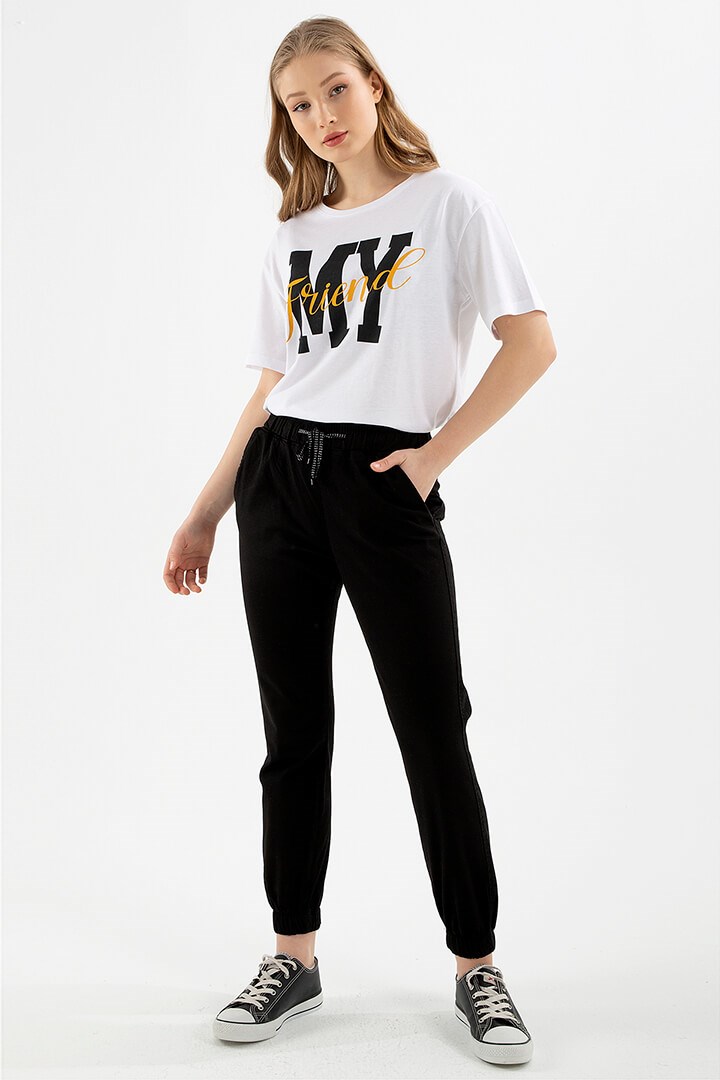 Fashion Friends Kadın Pantolon 22Y0009K1 Siyah / Black