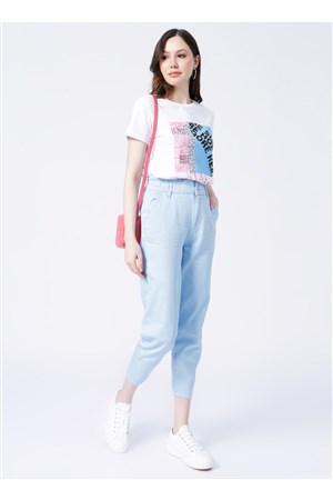 Fashion Friends Kadın Pantolon 22Y0031K1 Mavi / Blue