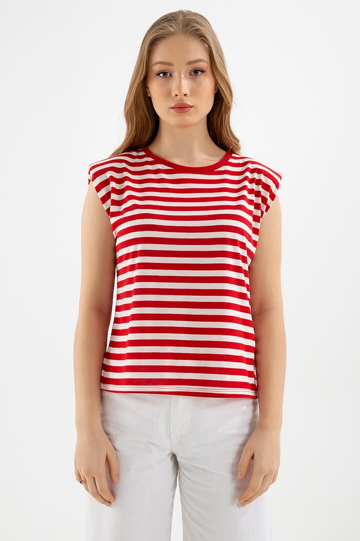 Fashion Friends Kadın T-Shirt 22Y0058K1 Kırmızı / Red