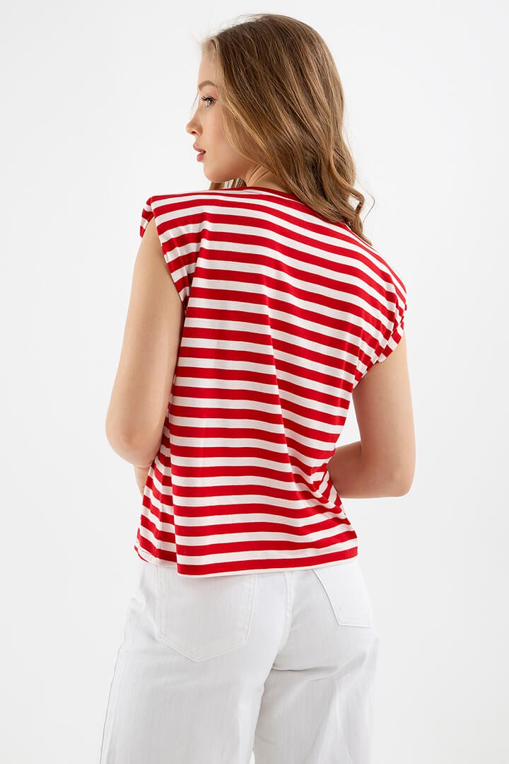 Fashion Friends Kadın T-Shirt 22Y0058K1 Kırmızı / Red