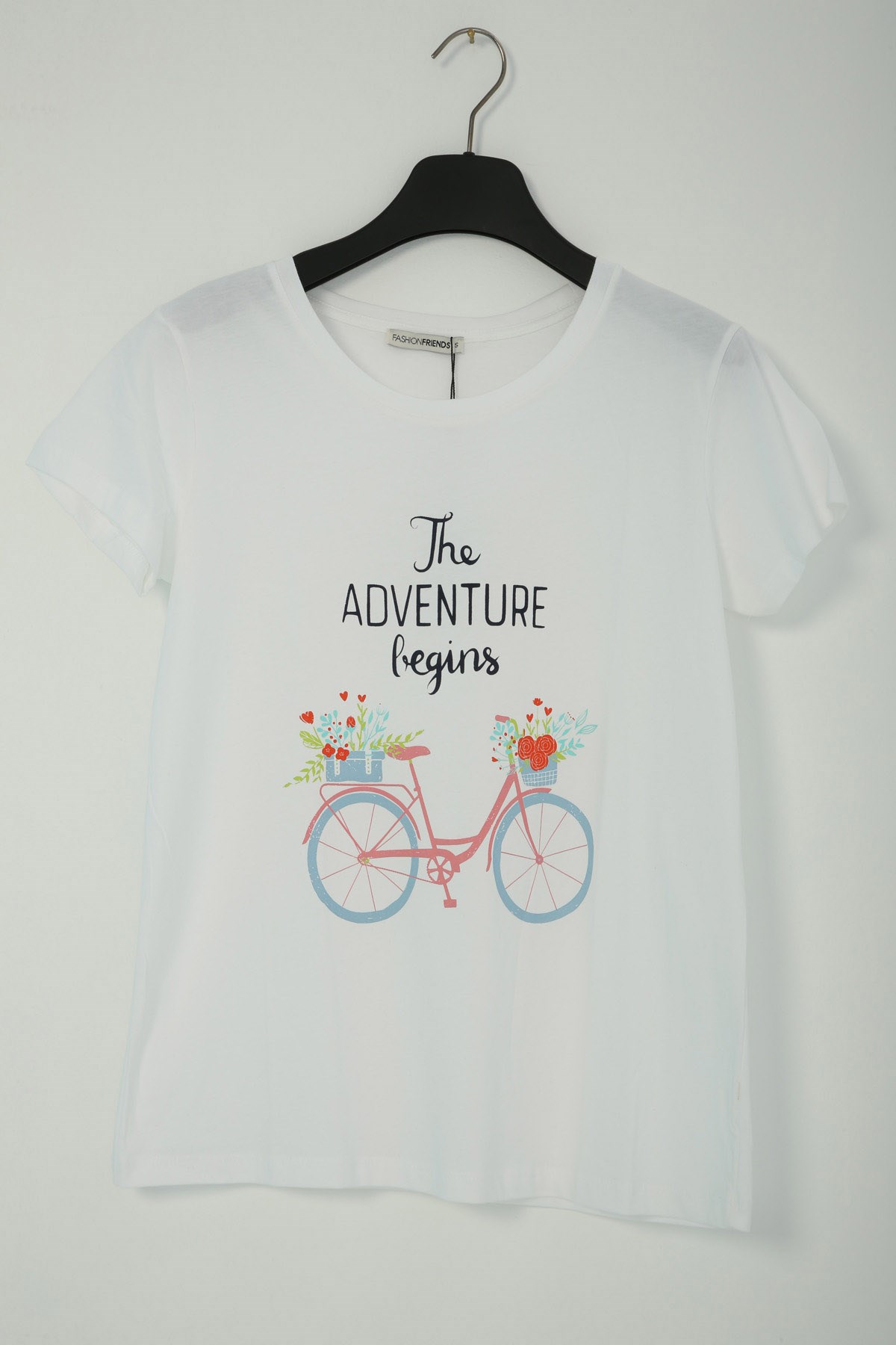 Fashion Friends Kadın T-Shirt 22Y0100K1 Ekru / Ecru