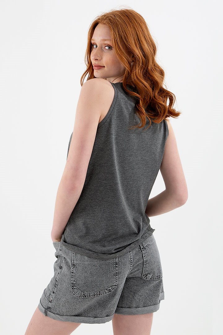 Fashion Friends Kadın Atlet 22Y0168K1 Antrasit / Anthracite