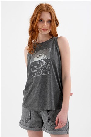 Fashion Friends Kadın Atlet 22Y0168K1 Antrasit / Anthracite