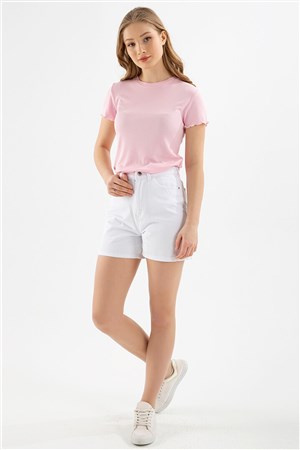 Fashion Friends Kadın Şort 22Y0188K1 Beyaz / White