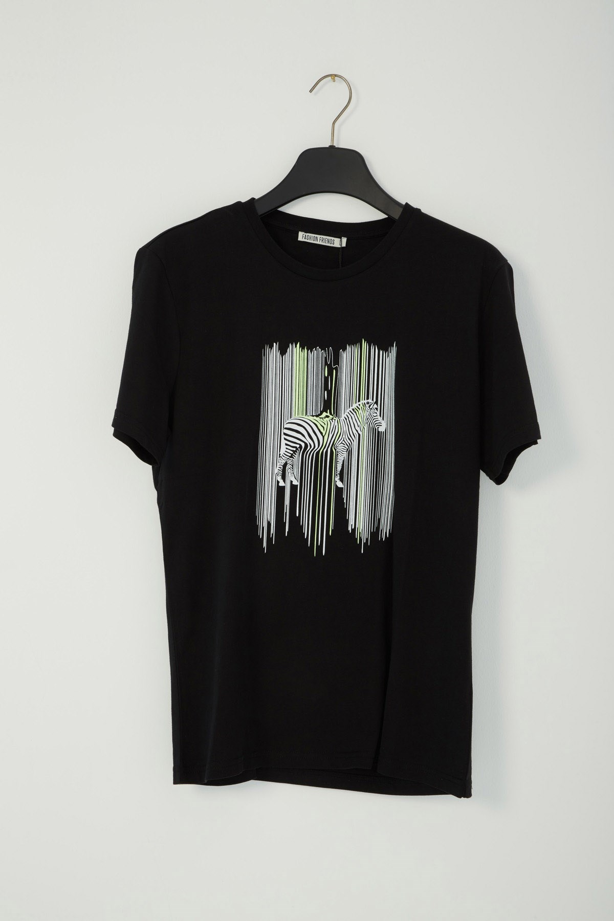 Fashion Friends Erkek T-Shirt 22Y0189E1 Siyah / Black