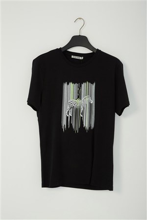 Fashion Friends Erkek T-Shirt 22Y0189E1 Siyah / Black
