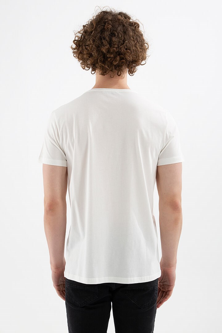 Fashion Friends Erkek T-Shirt 22Y0190E1 Beyaz / White