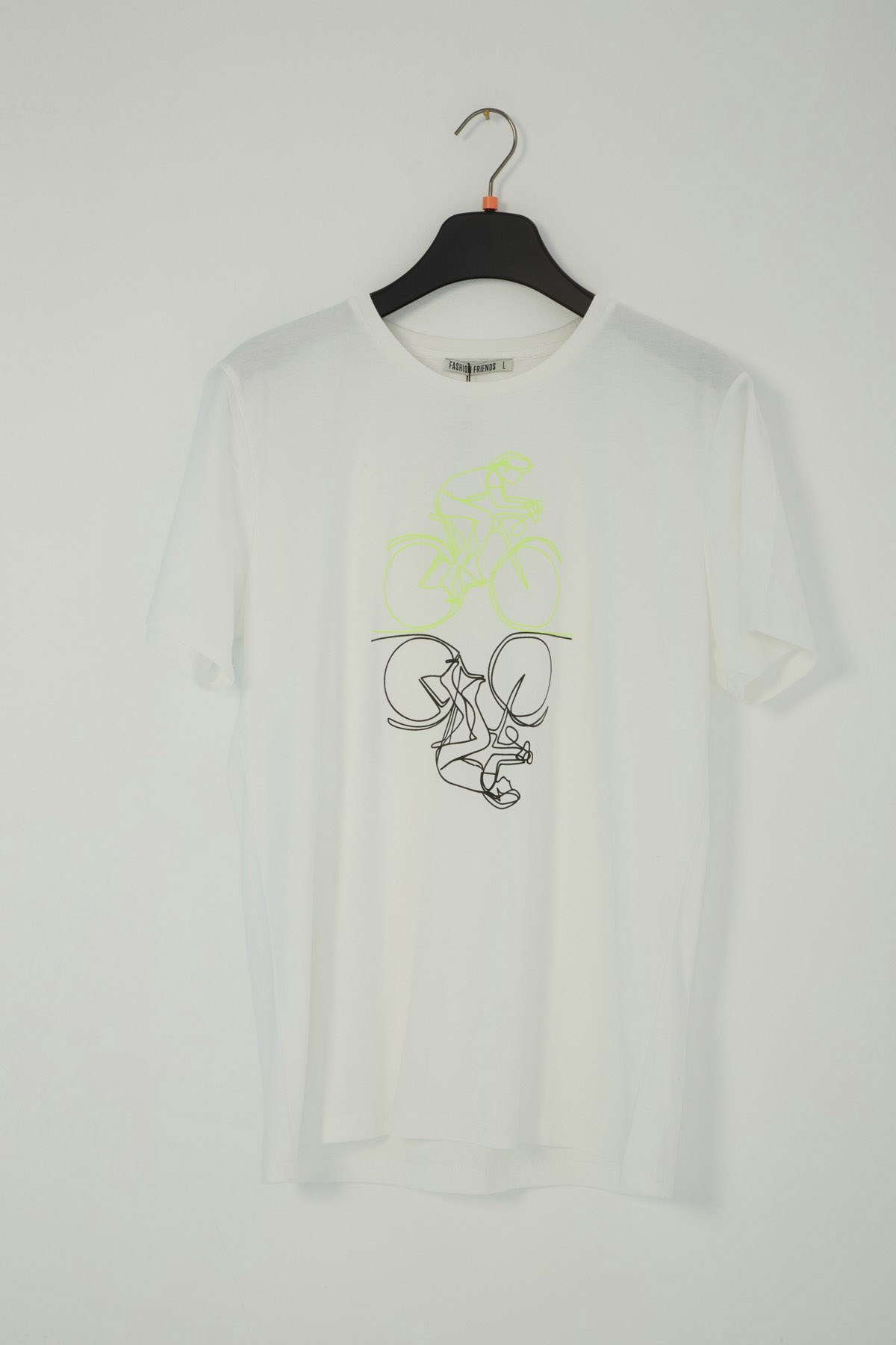 Fashion Friends Erkek T-Shirt 22Y0193E1 Ekru / Ecru