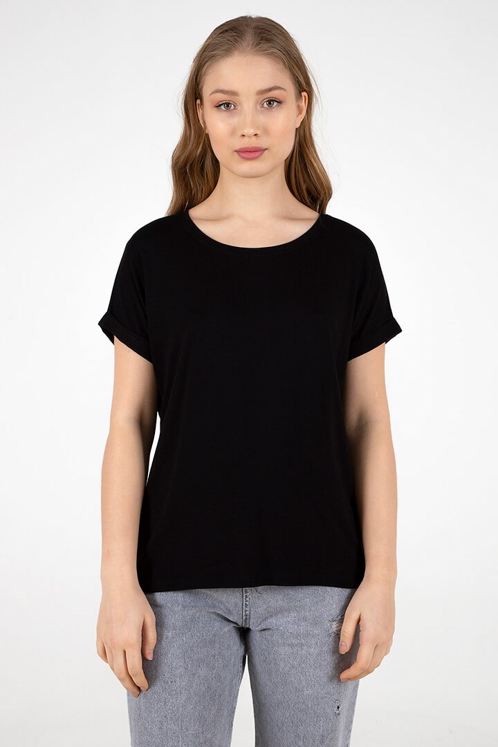 Fashion Friends Kadın T-Shirt 22Y0194K1 Siyah / Black