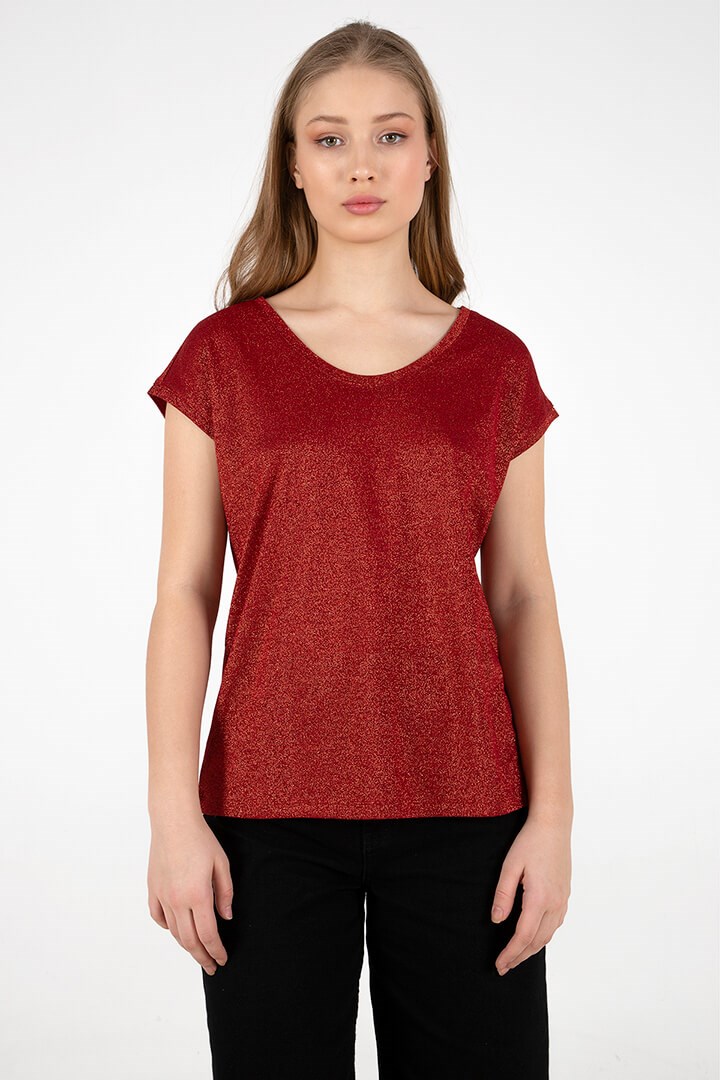 Fashion Friends Kadın T-Shirt 22Y0202K1 Kiremit / Brick