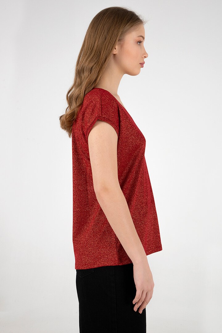 Fashion Friends Kadın T-Shirt 22Y0202K1 Kiremit / Brick