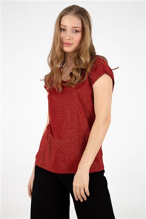 Fashion Friends Kadın T-Shirt 22Y0202K1 Kiremit / Brick