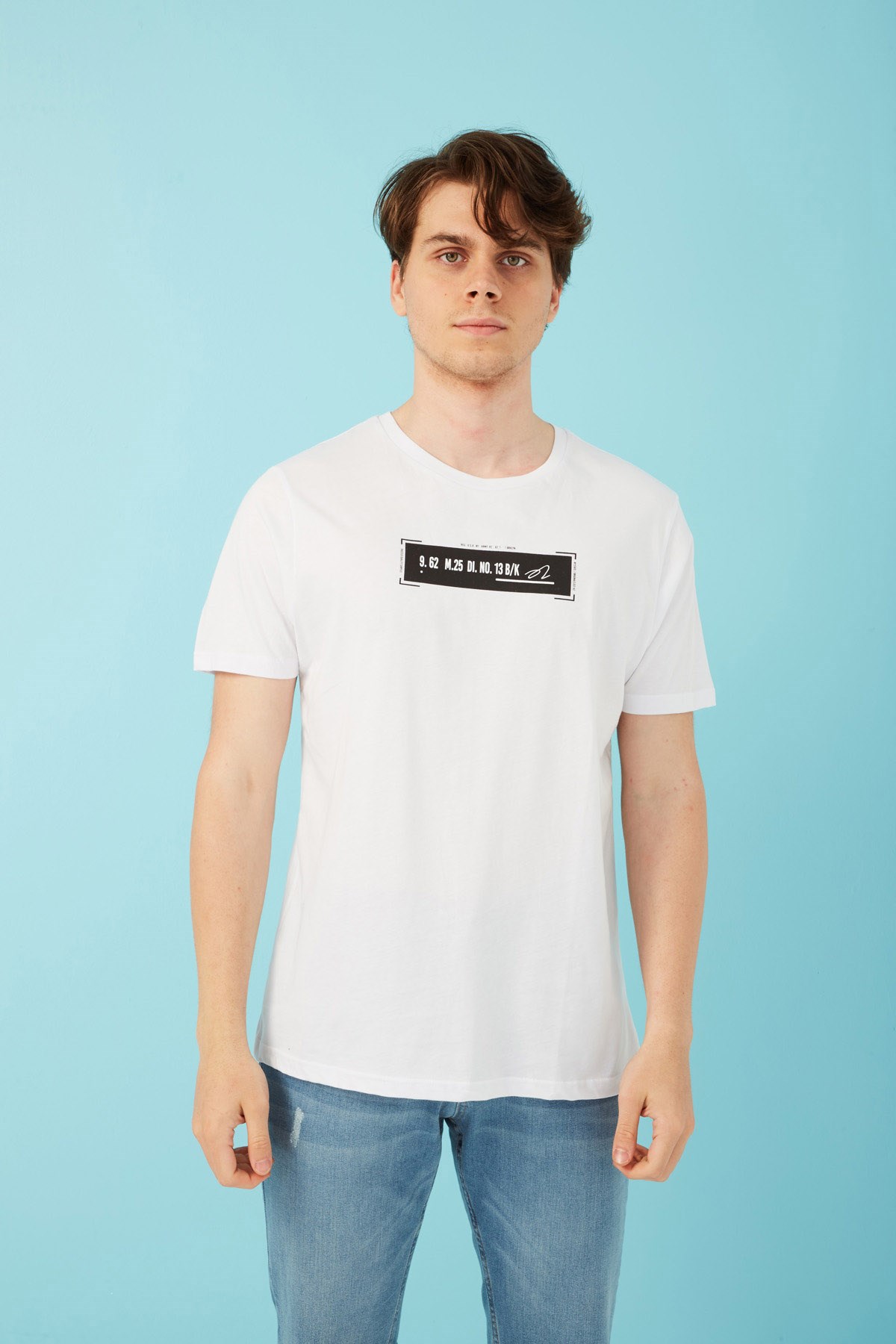 Fashion Friends Erkek T-Shirt 22Y0207E1 Beyaz / White
