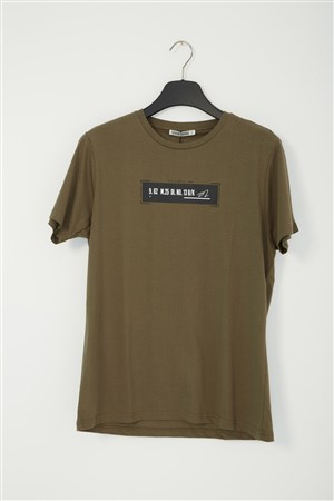 Fashion Friends Erkek T-Shirt 22Y0207E1 Haki / Khaki