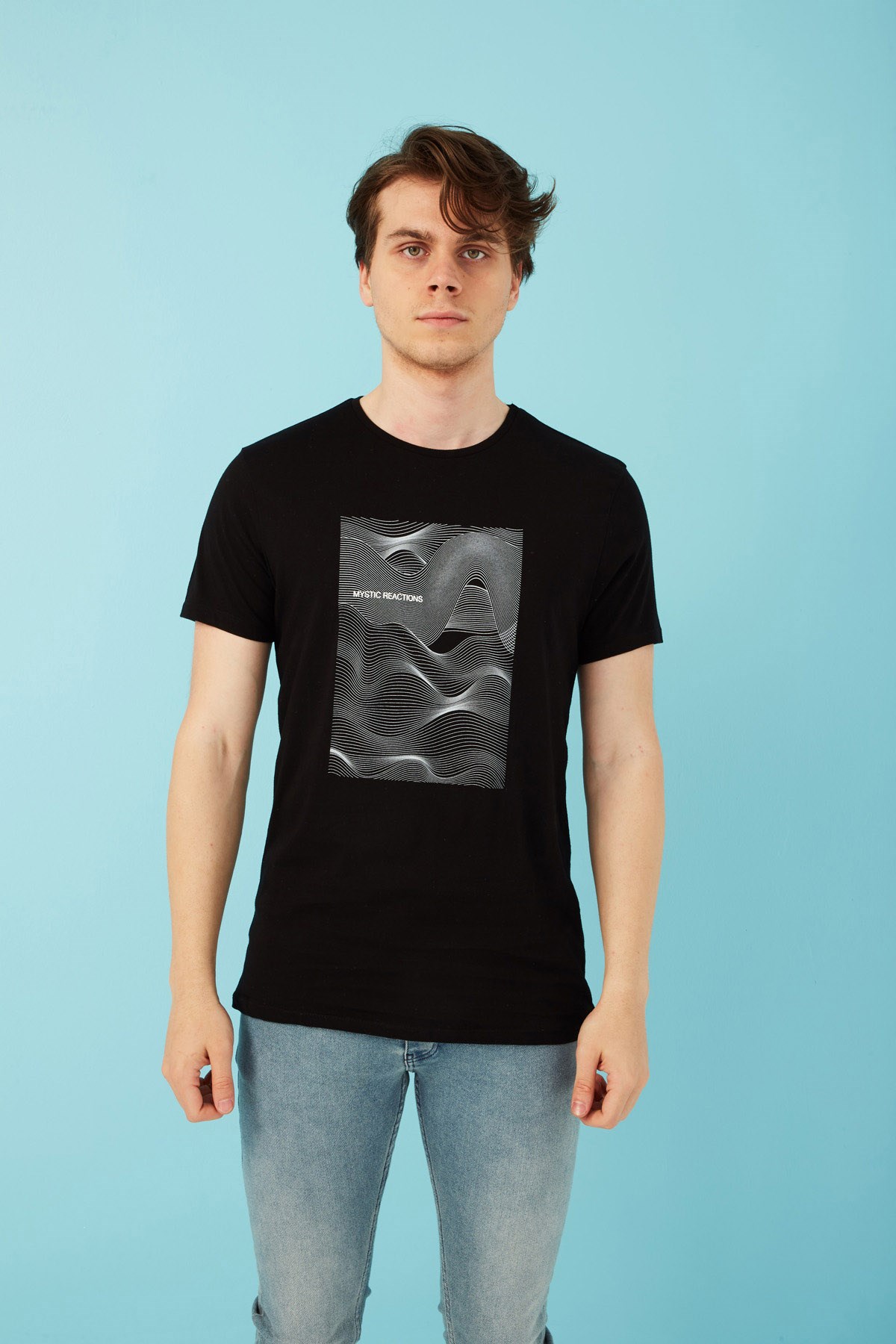 Fashion Friends Erkek T-Shirt 22Y0219E1 Siyah / Black