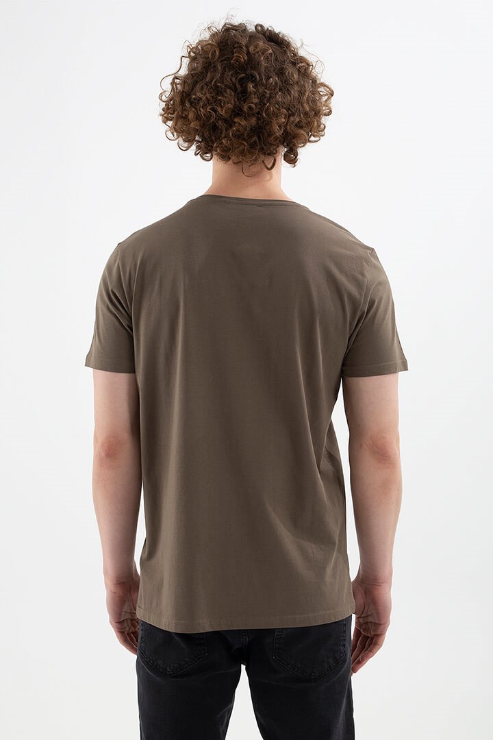 Fashion Friends Erkek T-Shirt 22Y0221E1 Haki / Khaki