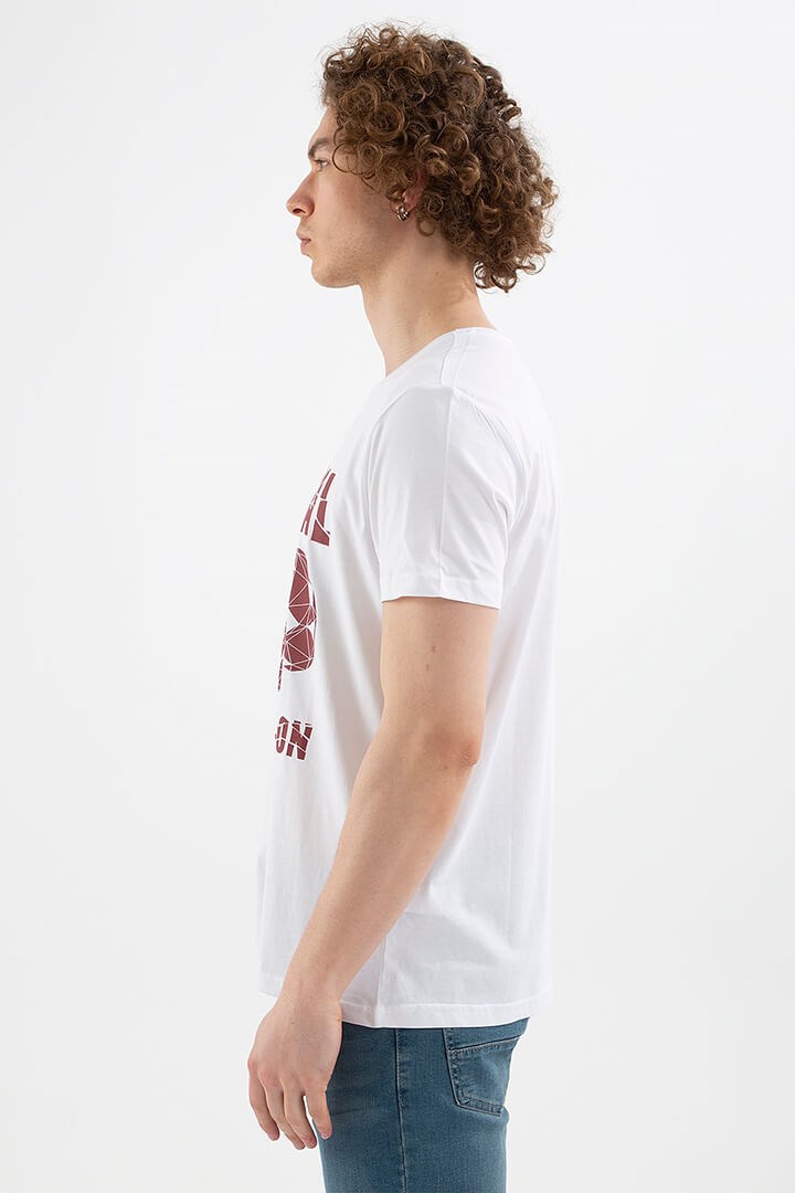 Fashion Friends Erkek T-Shirt 22Y0257E1 Beyaz / White