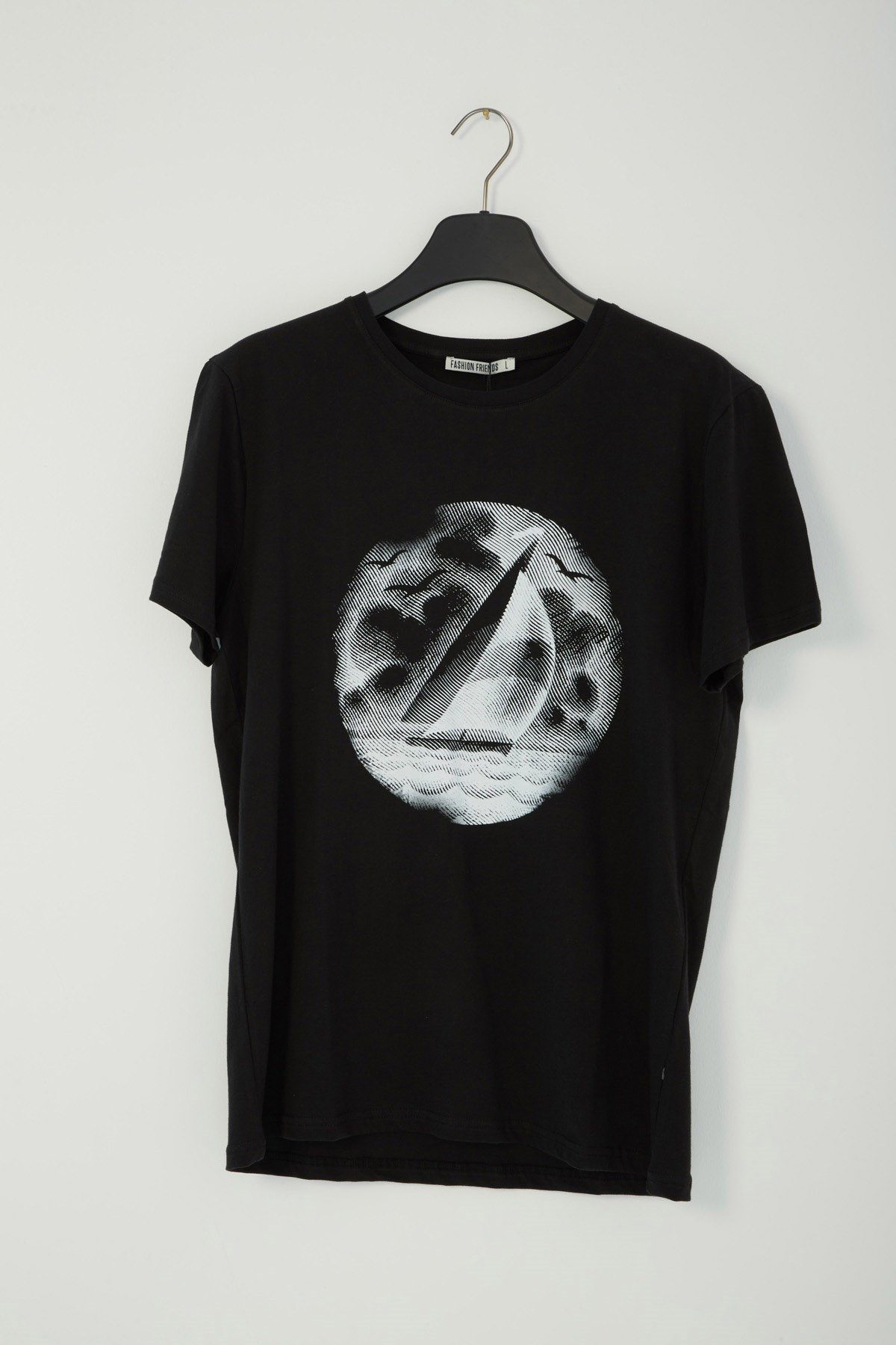 Fashion Friends Erkek T-Shirt 22Y0269E1 Siyah / Black