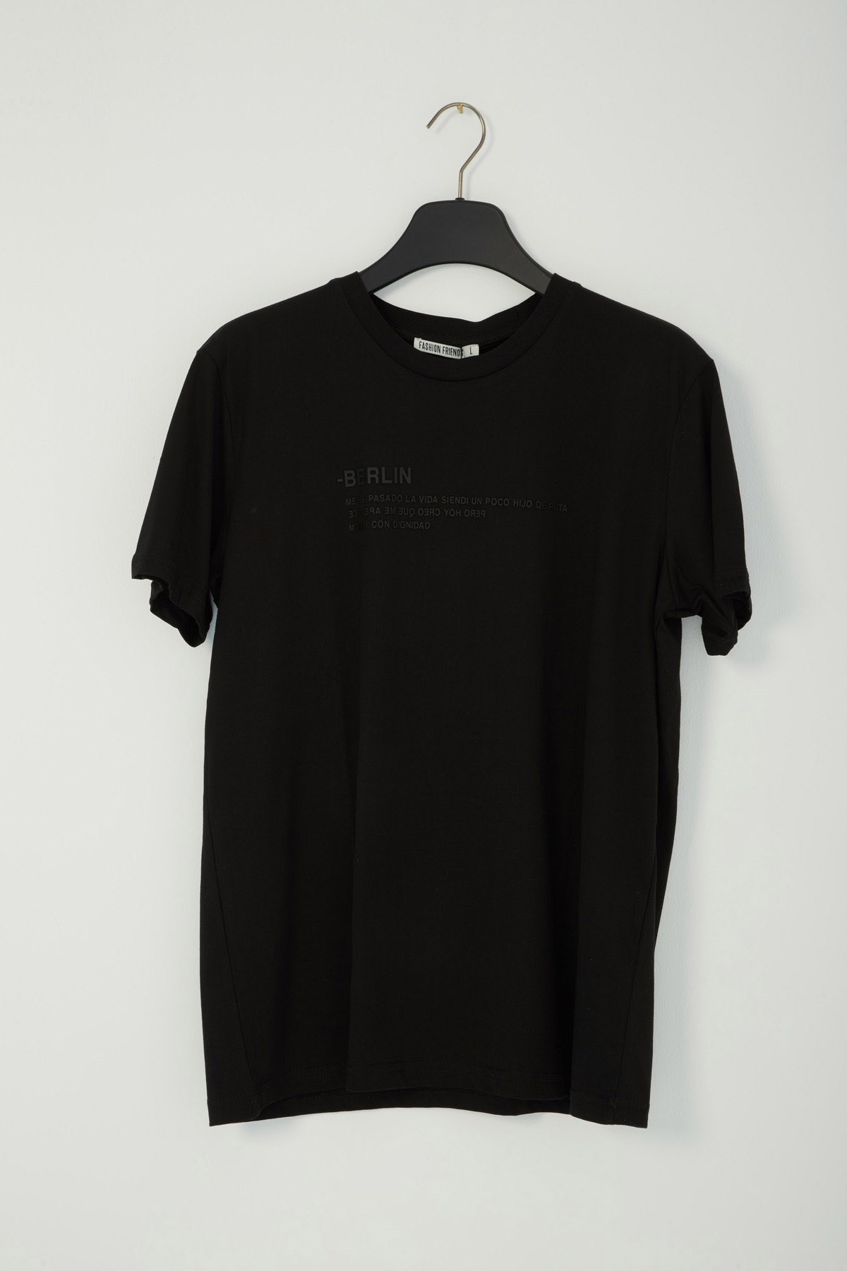 Fashion Friends Erkek T-Shirt 22Y0279E1 Siyah / Black