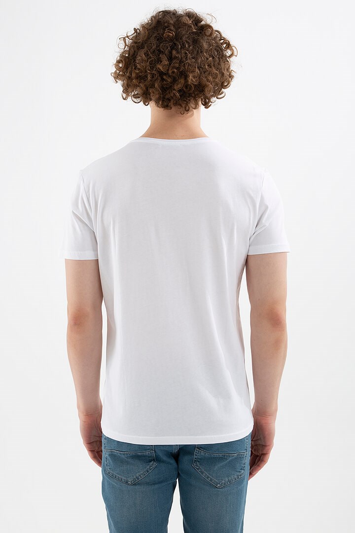 Fashion Friends Erkek T-Shirt 22Y0280E1 Beyaz / White