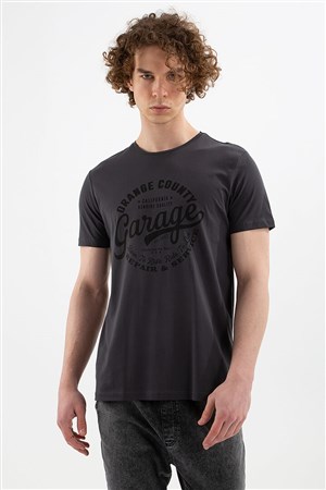 Fashion Friends Erkek T-Shirt 22Y0312E1 Antrasit / Anthracite