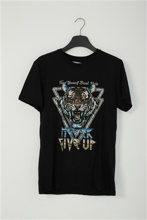 Fashion Friends Erkek T-Shirt 22Y0319E1 Siyah / Black