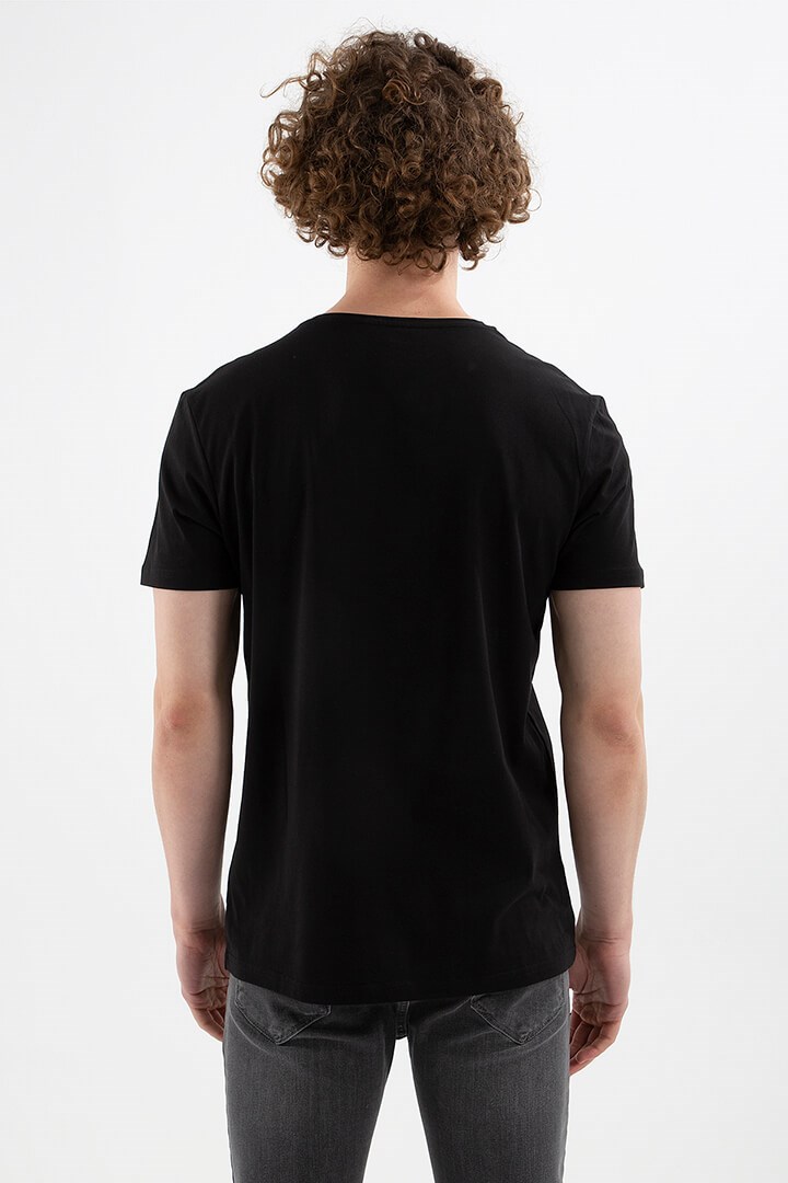 Fashion Friends Erkek T-Shirt 22Y0329E1 Siyah / Black
