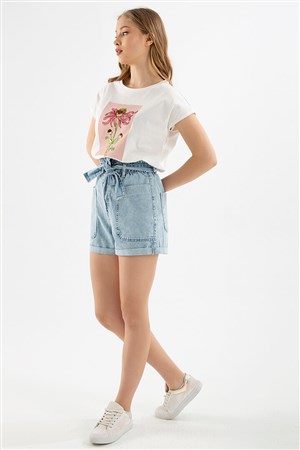 Fashion Friends Kadın Şort 22Y0414K1 A.Mavi / Light Blue