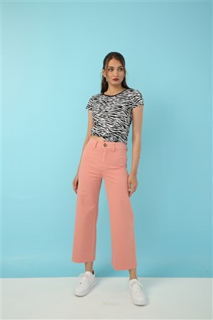 Fashion Friends Kadın Pantolon 22Y0419K1 Pudra / Powder