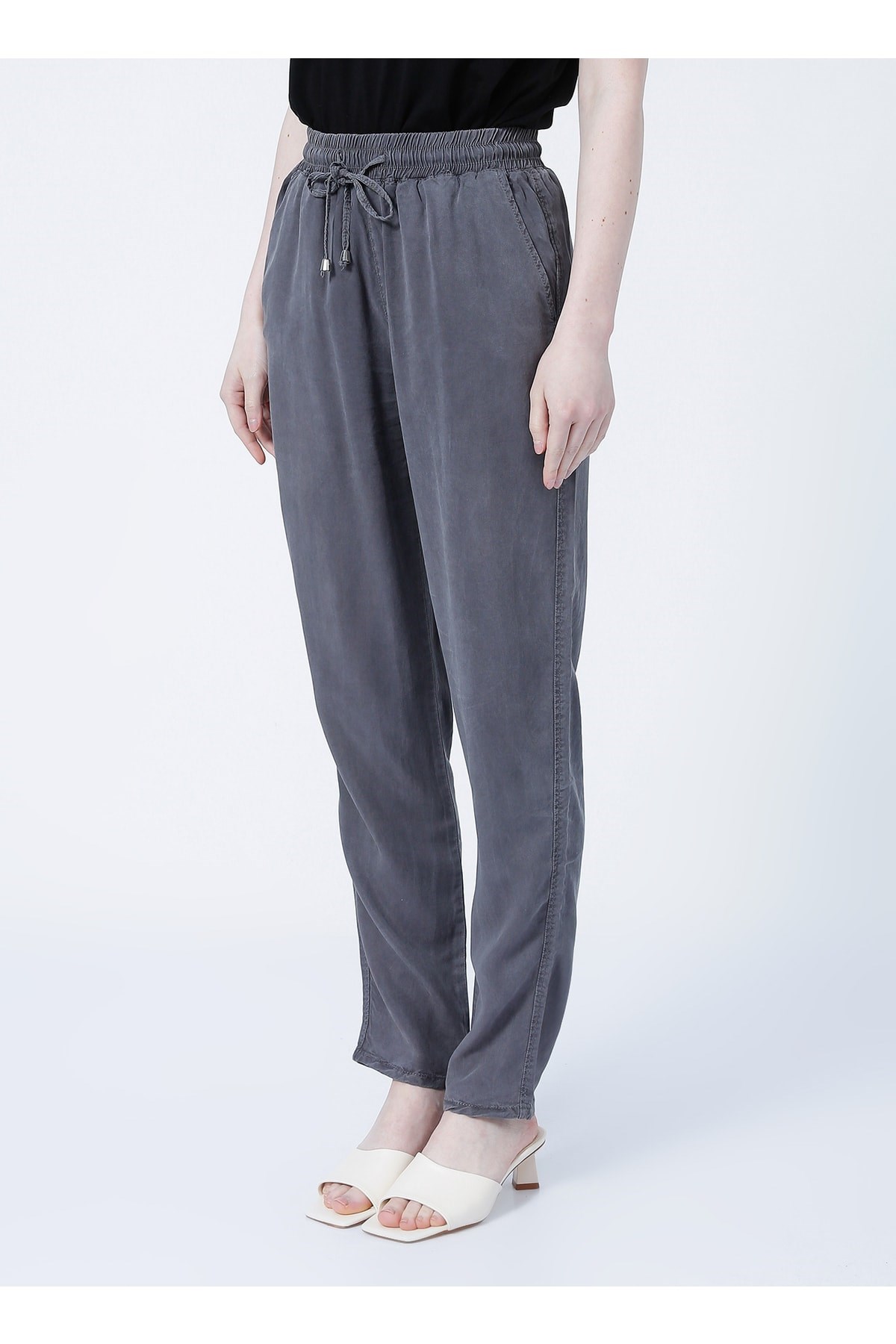 Fashion Friends Kadın Pantolon 22Y0477K1 Antrasit / Anthracite