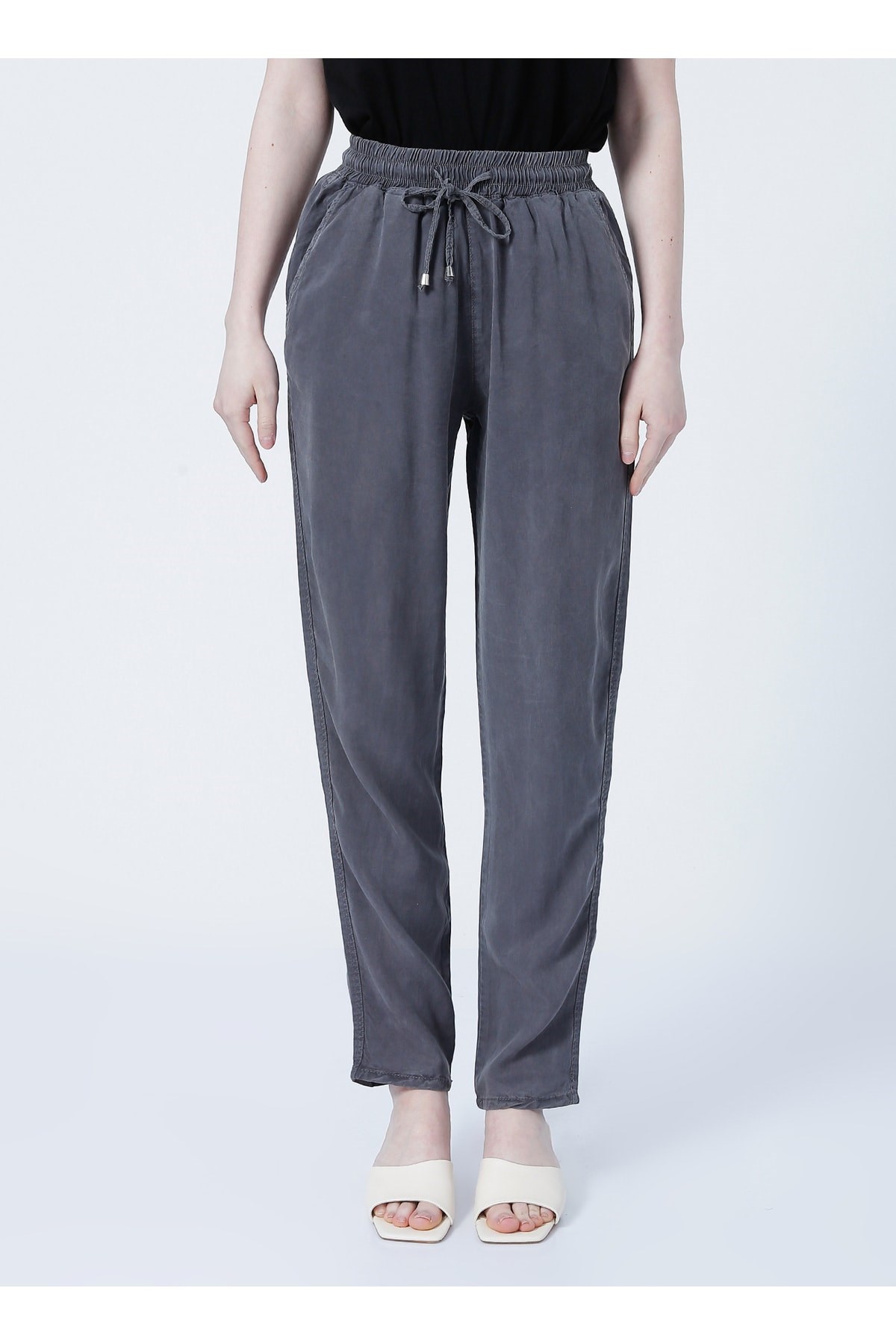 Fashion Friends Kadın Pantolon 22Y0477K1 Antrasit / Anthracite