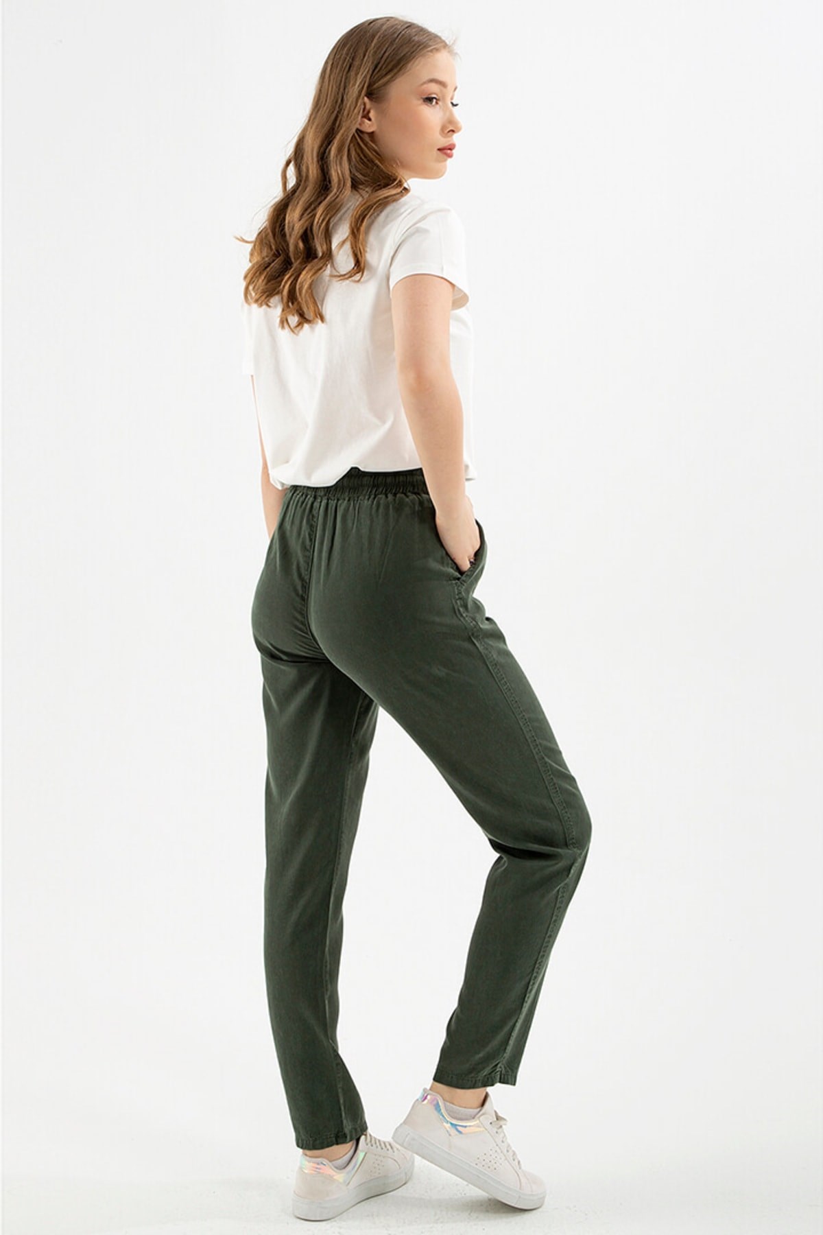 Fashion Friends Kadın Pantolon 22Y0477K1 Haki / Khaki