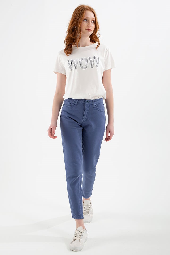 Fashion Friends Kadın Pantolon 22Y0534K1 İndigo / İndigo