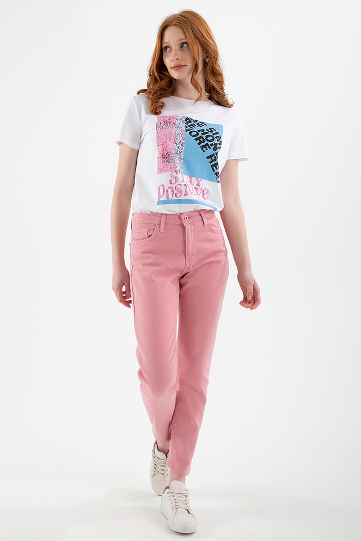 Fashion Friends Kadın Pantolon 22Y0534K1 Pembe / Pink