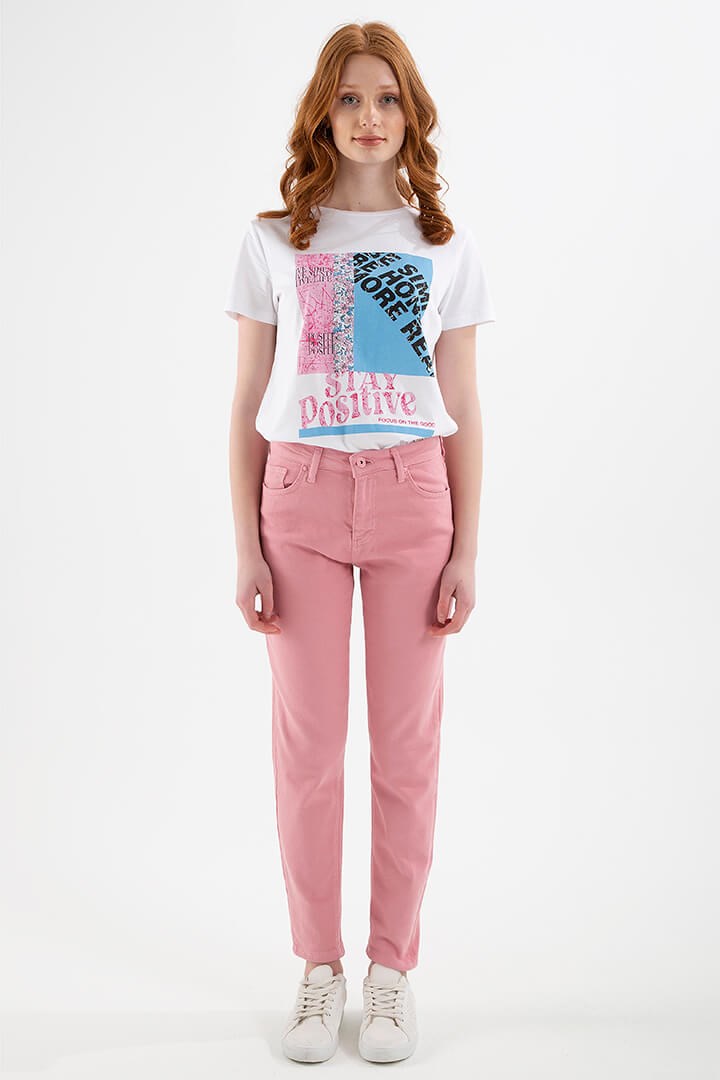 Fashion Friends Kadın Pantolon 22Y0534K1 Pembe / Pink