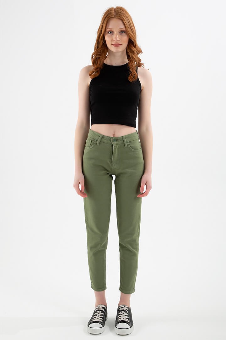 Fashion Friends Kadın Pantolon 22Y0534K1 Yeşil / Green
