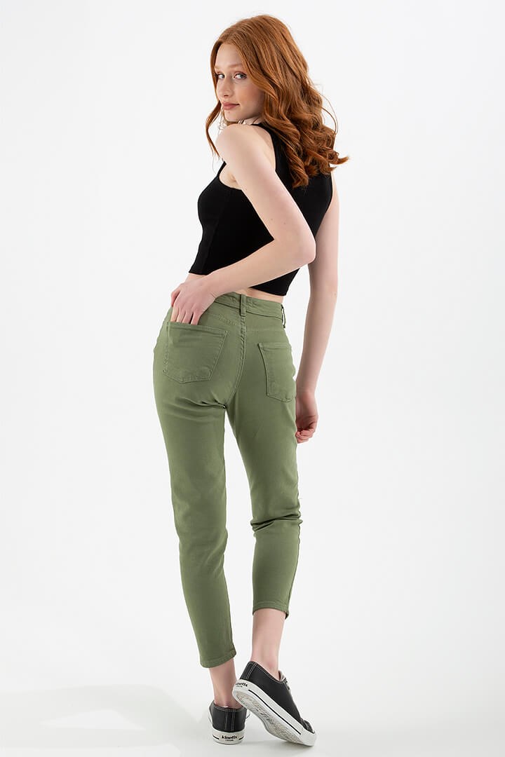 Fashion Friends Kadın Pantolon 22Y0534K1 Yeşil / Green