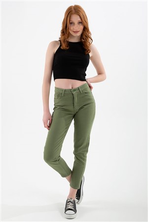 Fashion Friends Kadın Pantolon 22Y0534K1 Yeşil / Green