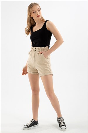 Fashion Friends Kadın Şort 22Y0542K1 Bej / Beige