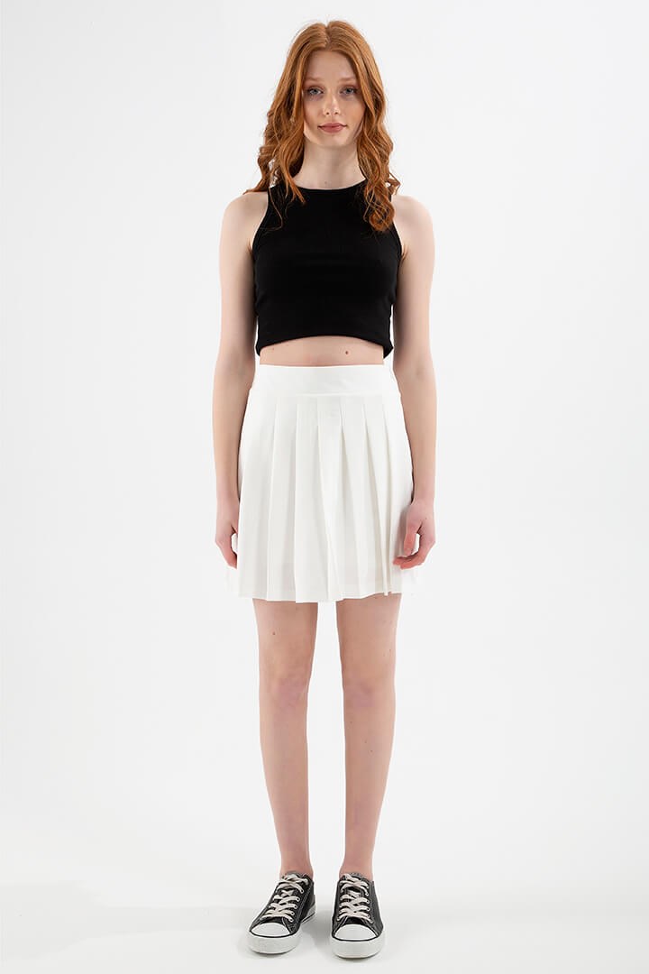Fashion Friends Kadın Etek 22Y0616K1 Beyaz / White