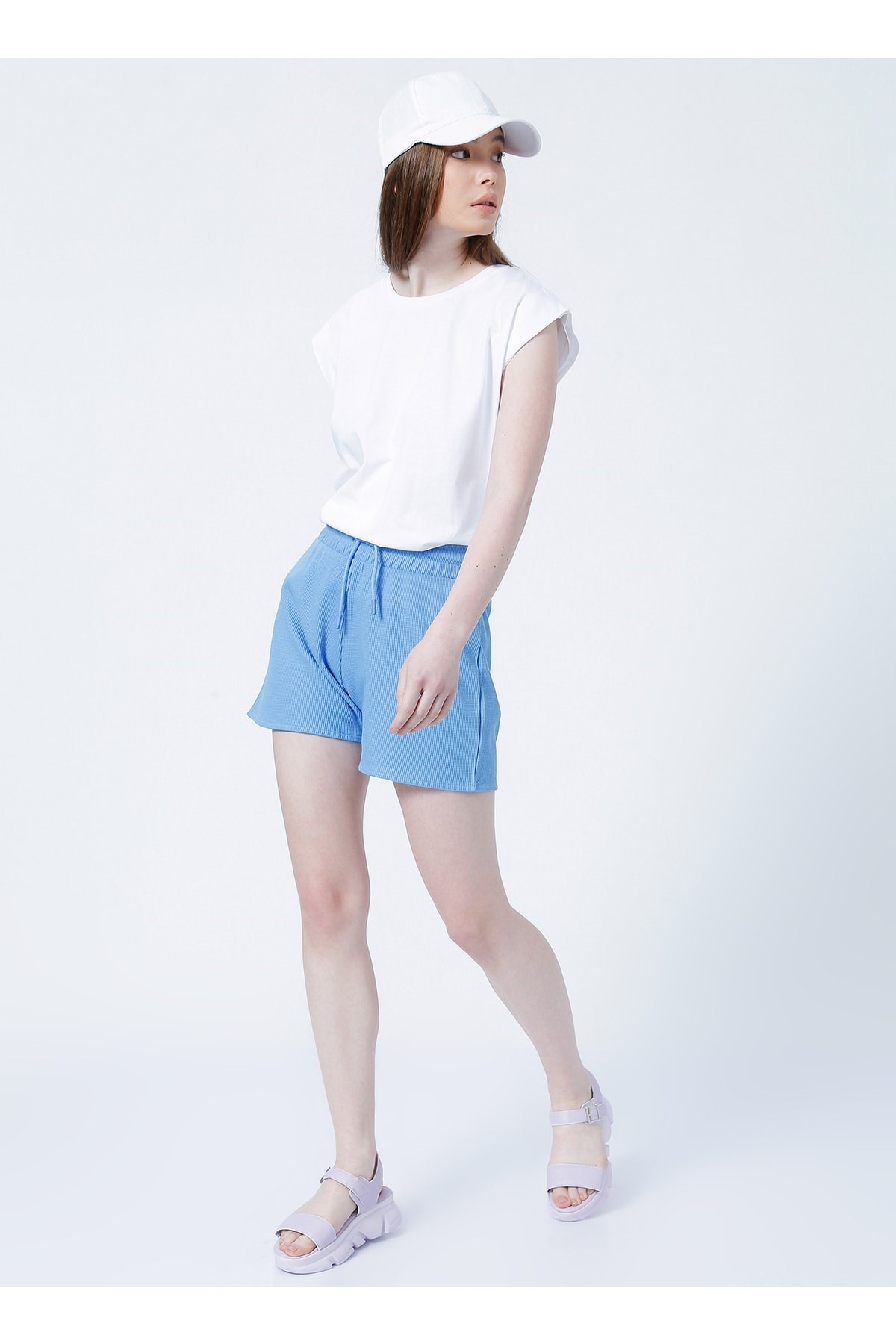 Fashion Friends Kadın Şort 22Y0657K1 Mavi / Blue