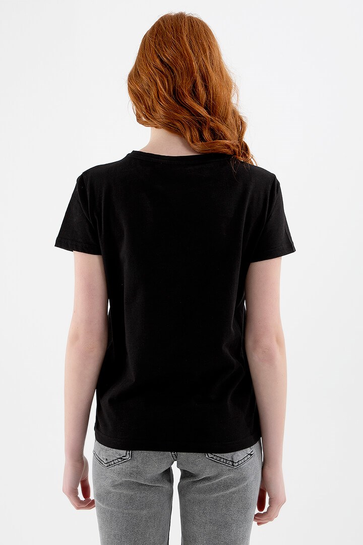 Fashion Friends Kadın T-Shirt 22Y0974K1 Siyah / Black