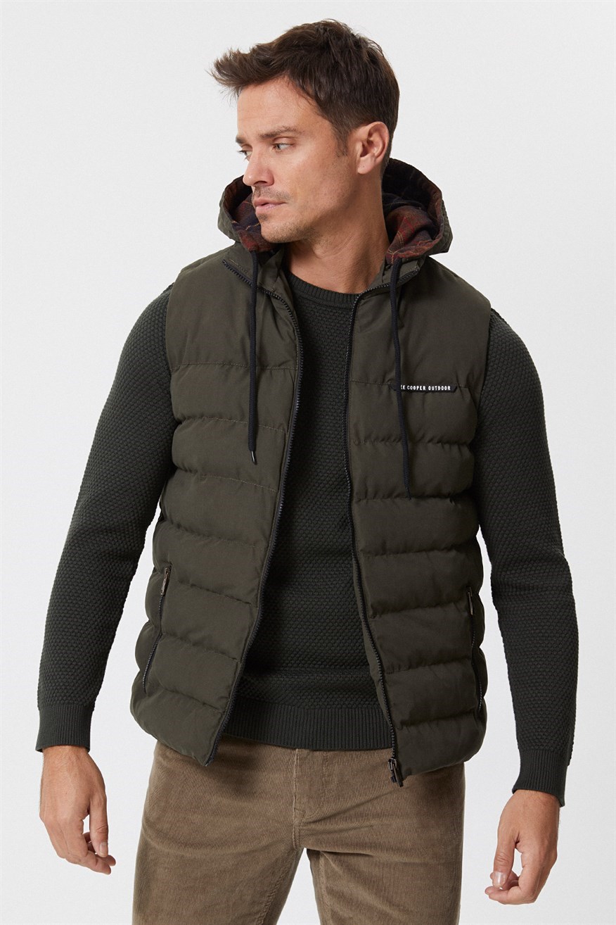Lee Cooper Erkek Yelek 231 LCM 235001 Haki