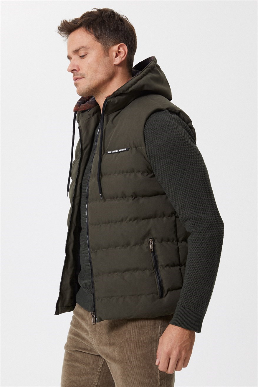 Lee Cooper Erkek Yelek 231 LCM 235001 Haki