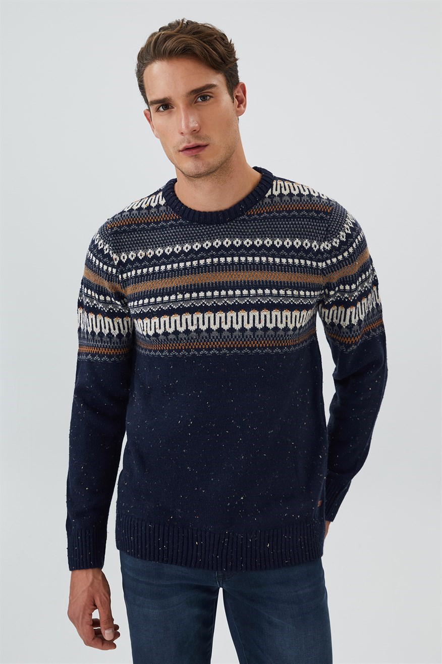 Lee Cooper Erkek Kazak 231 LCM 241003 Lacivert