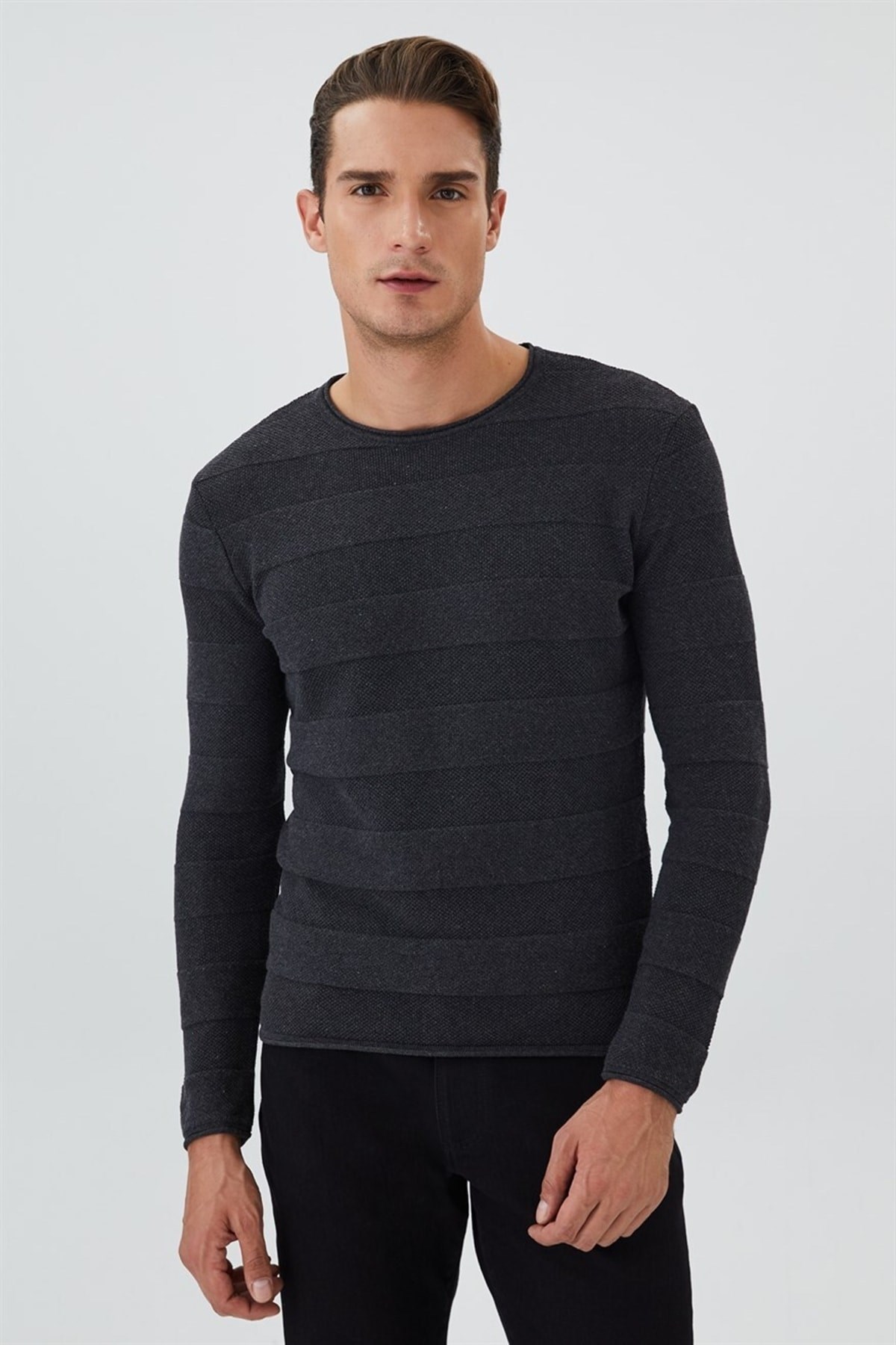 Lee Cooper Erkek Kazak 231 LCM 241005 Antrasit